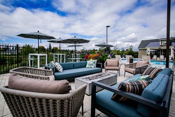 Kielo at grass valley apartments poolside seating
